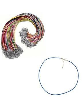 🔴 5 for $10 ONE Blue Hemp Rope Necklace for Jewelry Making